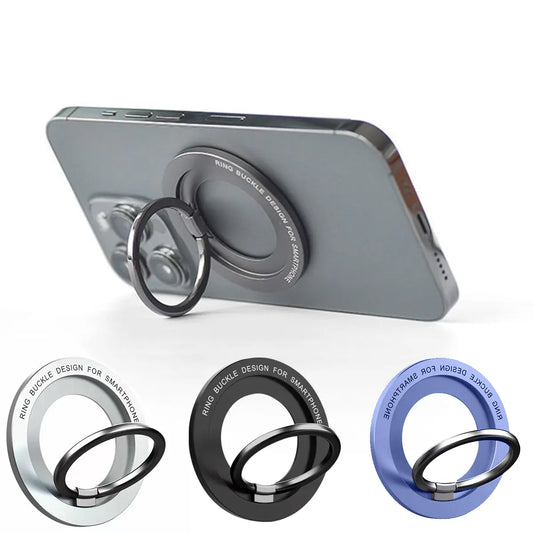 Magnetic Cell Phone Finger Holder with Kickstand Phone Holder Compatible with iPhone